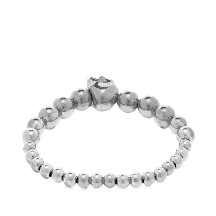 Accessories * | Alexander Mcqueen Skull Ball Bracelet