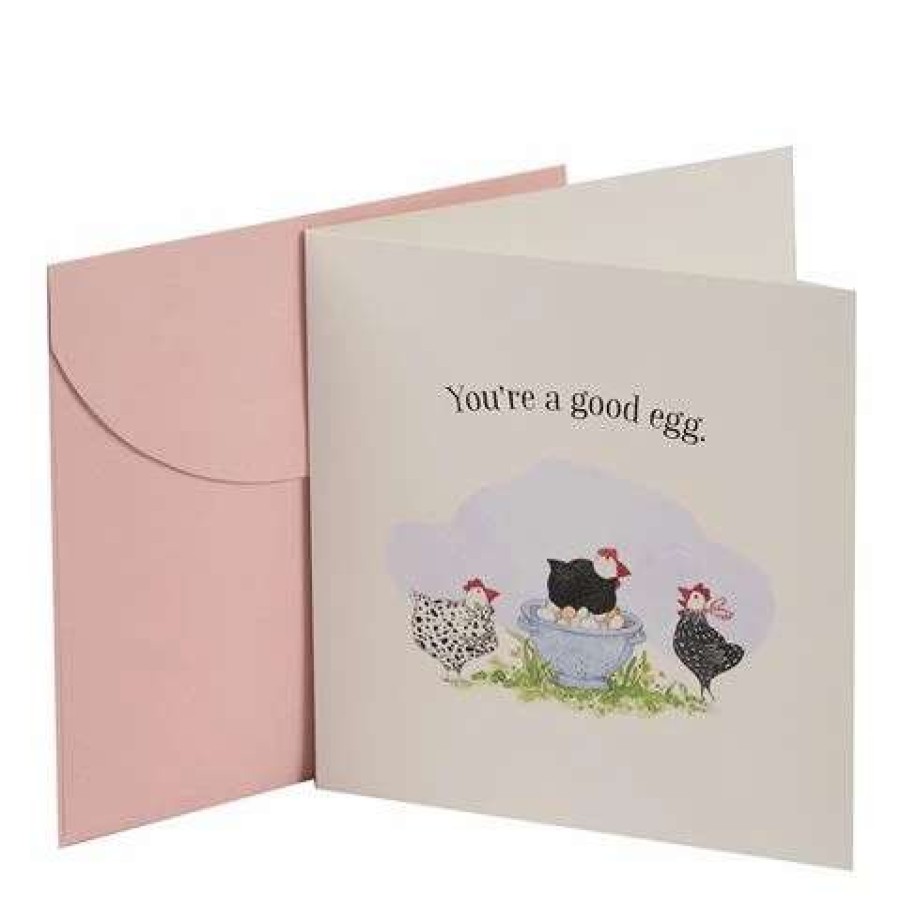 Gift Wrapping & Cards * | Affirmations You'Re A Good Egg Greeting Card