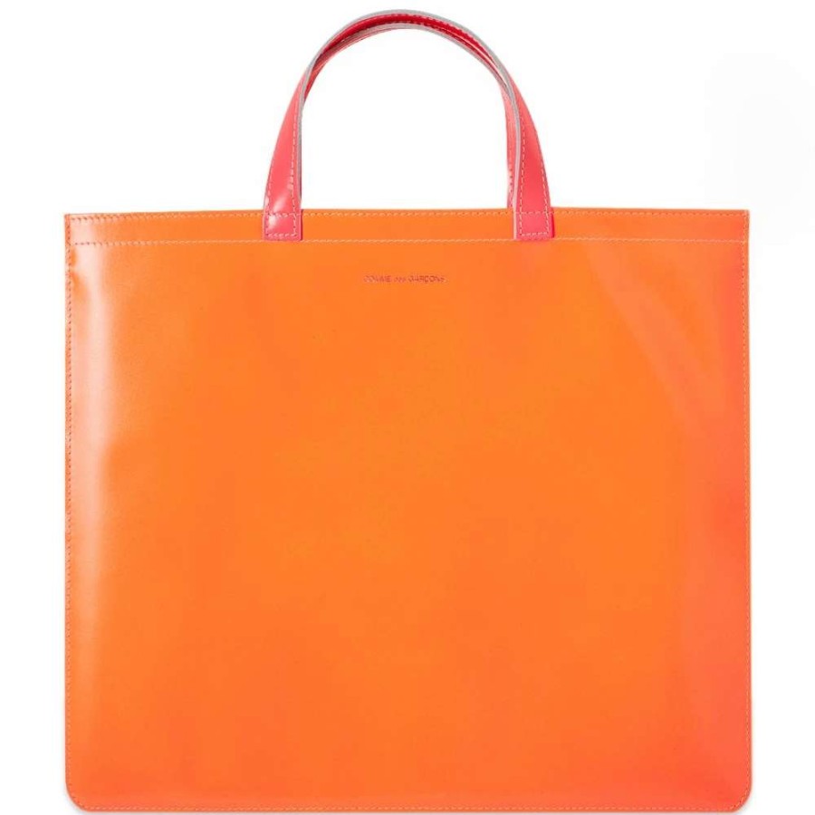 Accessories * | Comme Des Garcons Wallet Comme Des Garcons Super Fluro Leather Tote Bag