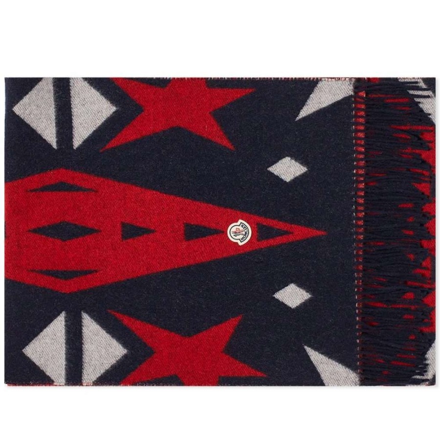 Accessories * | Moncler Navajo Pattern Scarf