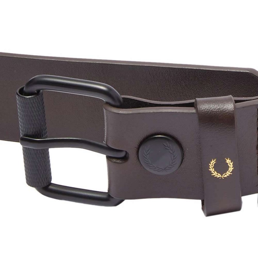 Accessories * | Fred Perry Authentic Fred Perry Leather Belt