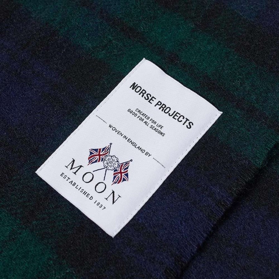 Accessories * | Norse Projects Moon Checked Lambswool Scarf