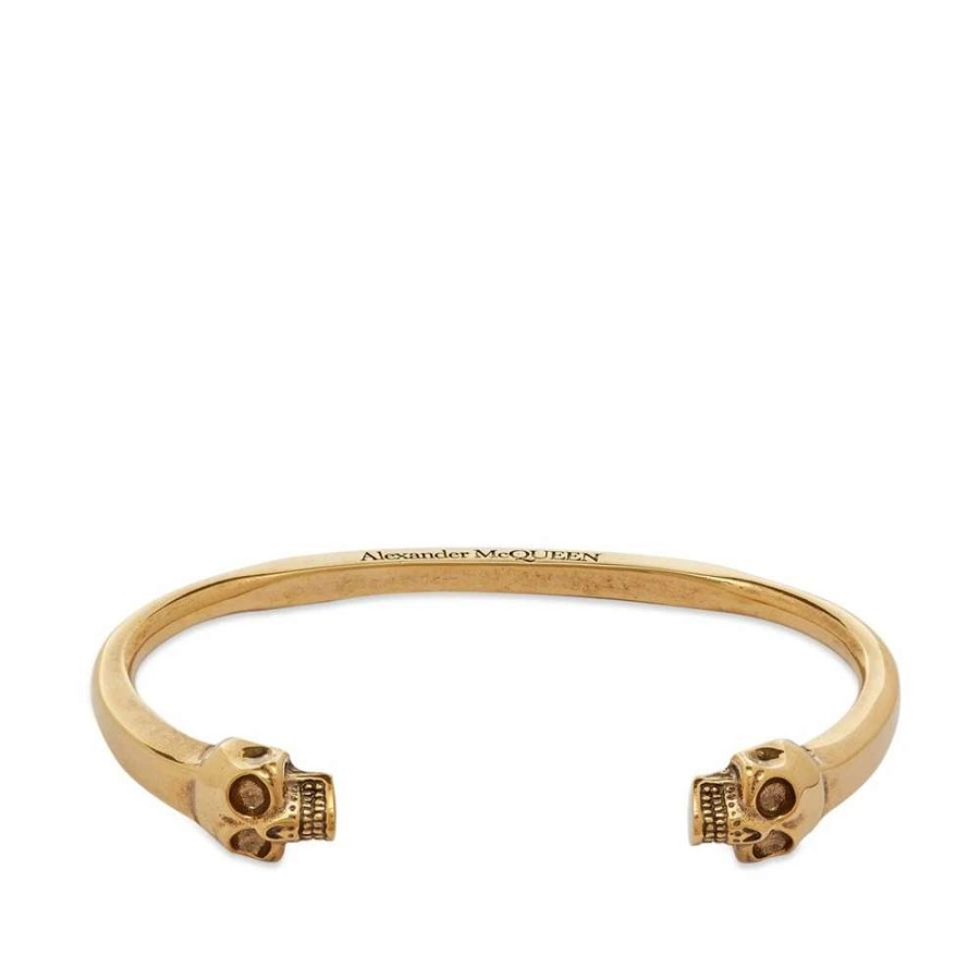 Accessories * | Alexander Mcqueen Twin Skull Bracelet