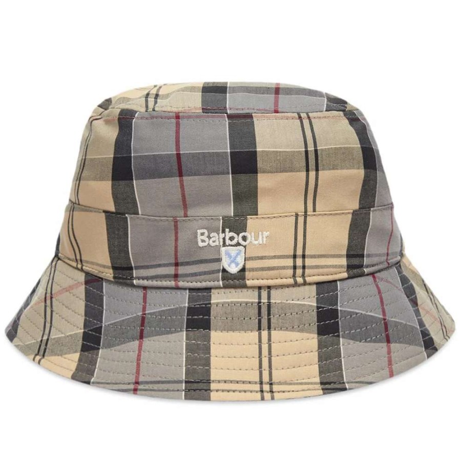 Accessories * | Barbour Tartan Bucket Hat