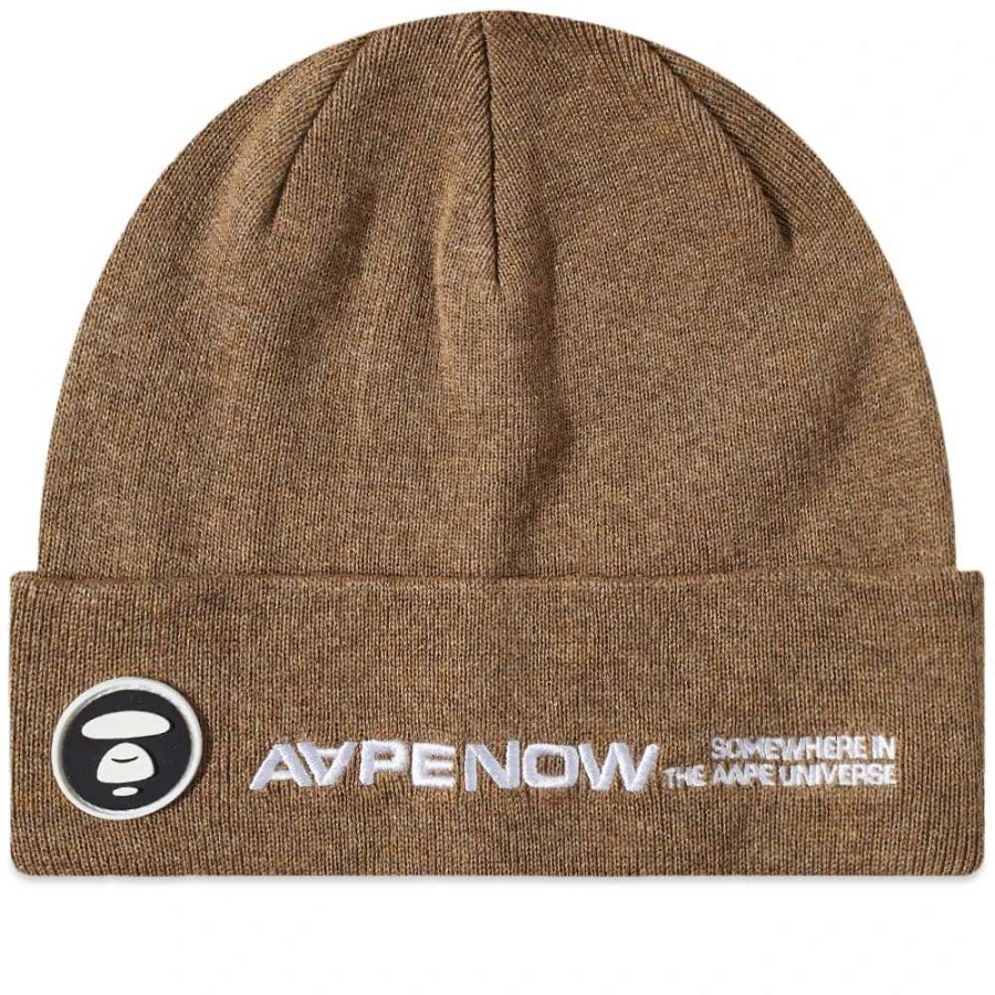 Accessories * | Aape By A Bathing Ape Aape Logo Beanie