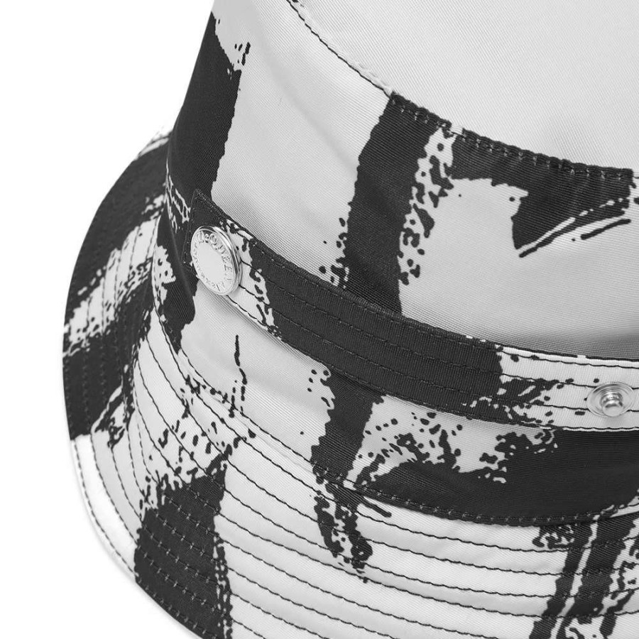 Accessories * | Alexander Mcqueen All Over Grafitti Logo Bucket Hat