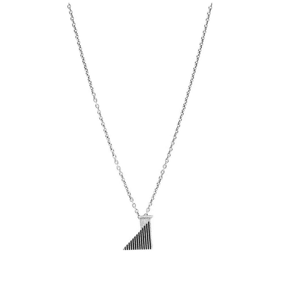 Accessories * | Saint Laurent Geometric Pendant Necklace