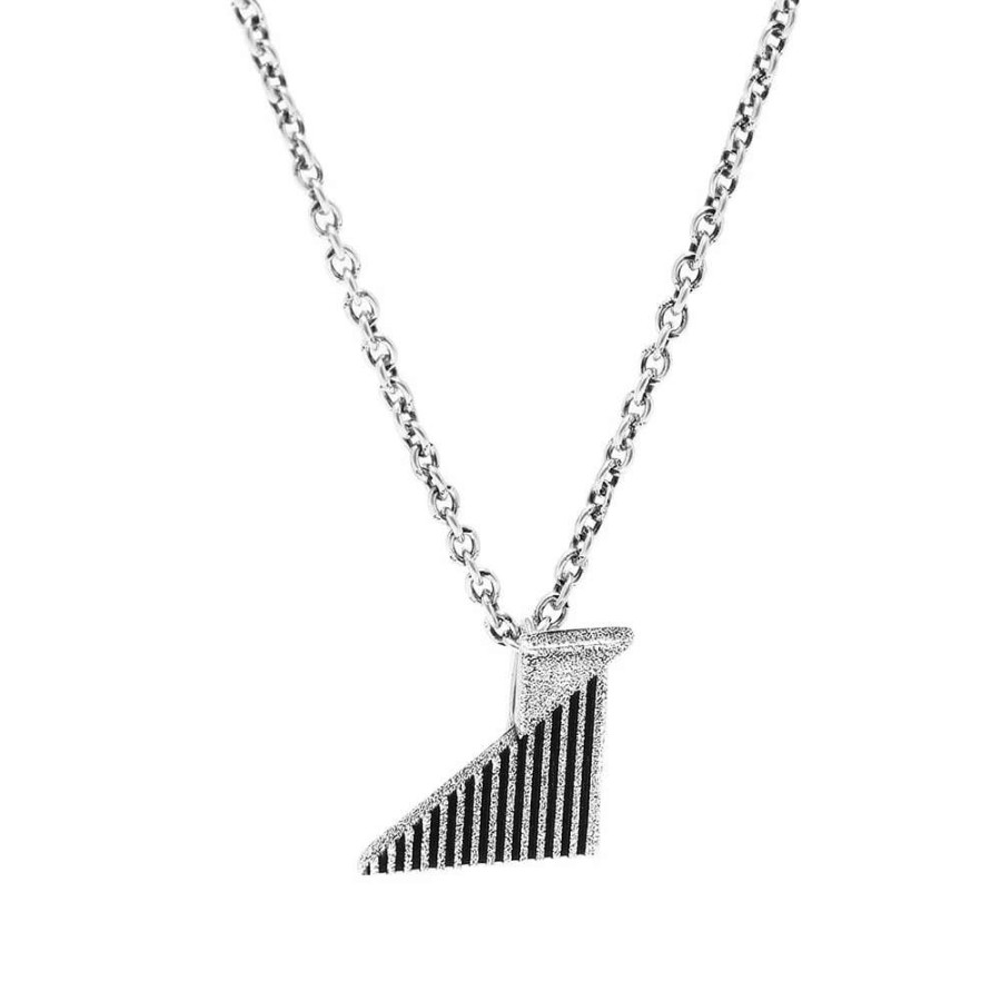 Accessories * | Saint Laurent Geometric Pendant Necklace