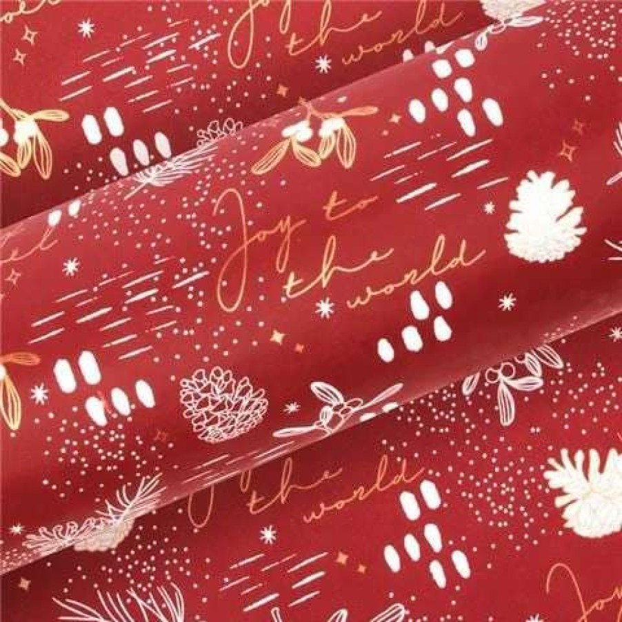 Gift Wrapping & Cards * | Vandoros Wrapping Paper Under The Mistletoe 76Cm X 2.5M