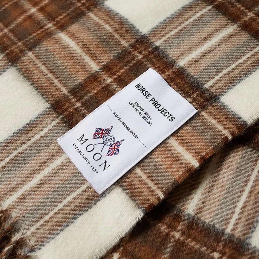 Accessories * | Norse Projects Moon Checked Lambswool Scarf