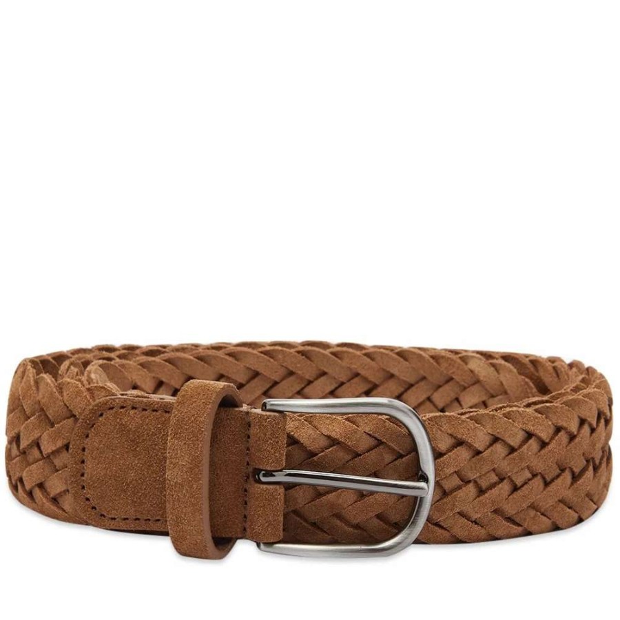 Accessories * | Andersons Anderson'S Suede Woven Belt