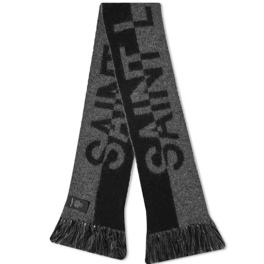 Accessories * | Saint Laurent Logo Scarf