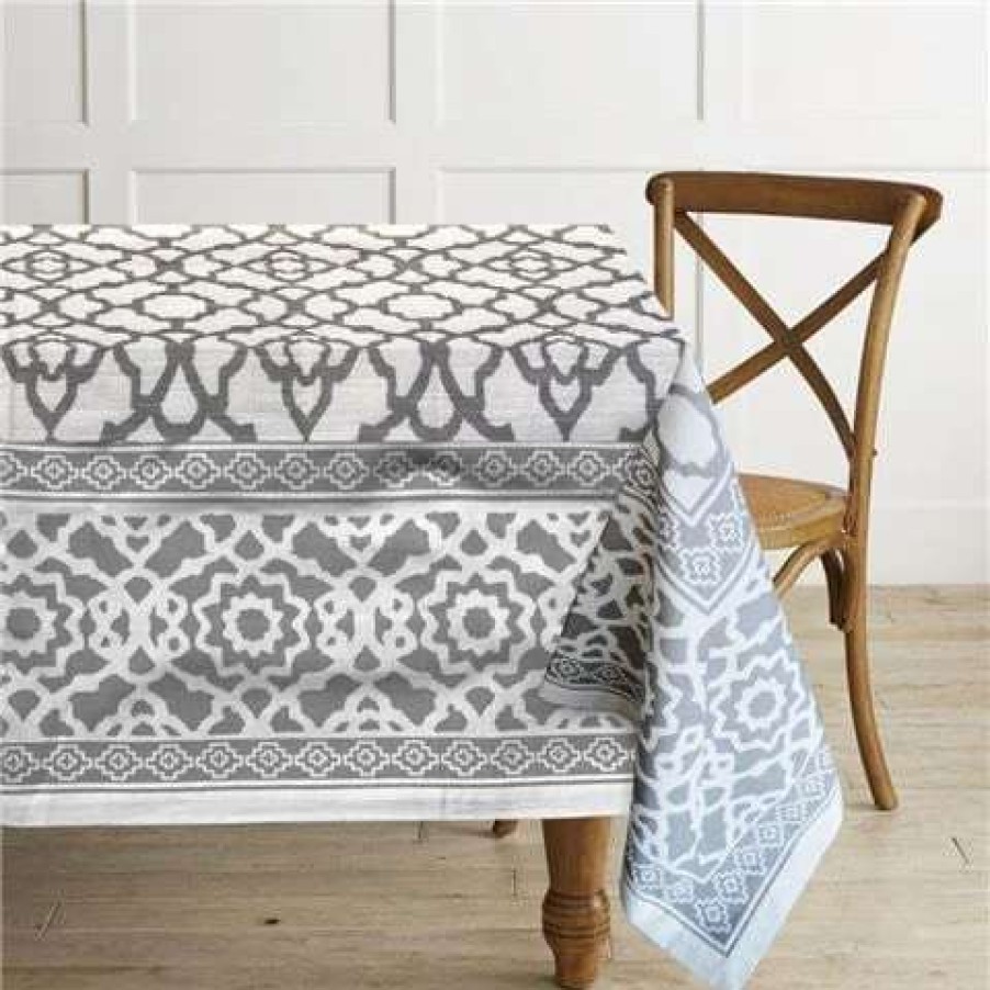 Table Accessories * | Rans Vintage Tablecloth Grey 150X260Cm