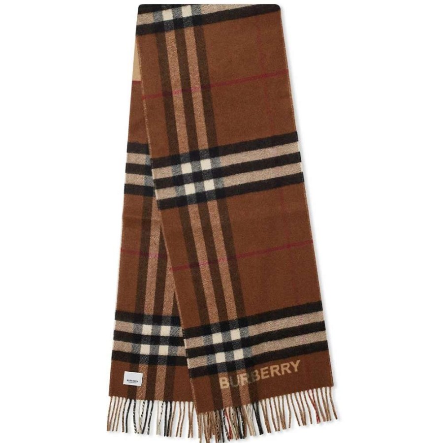 Accessories * | Burberry Split Check Scarf