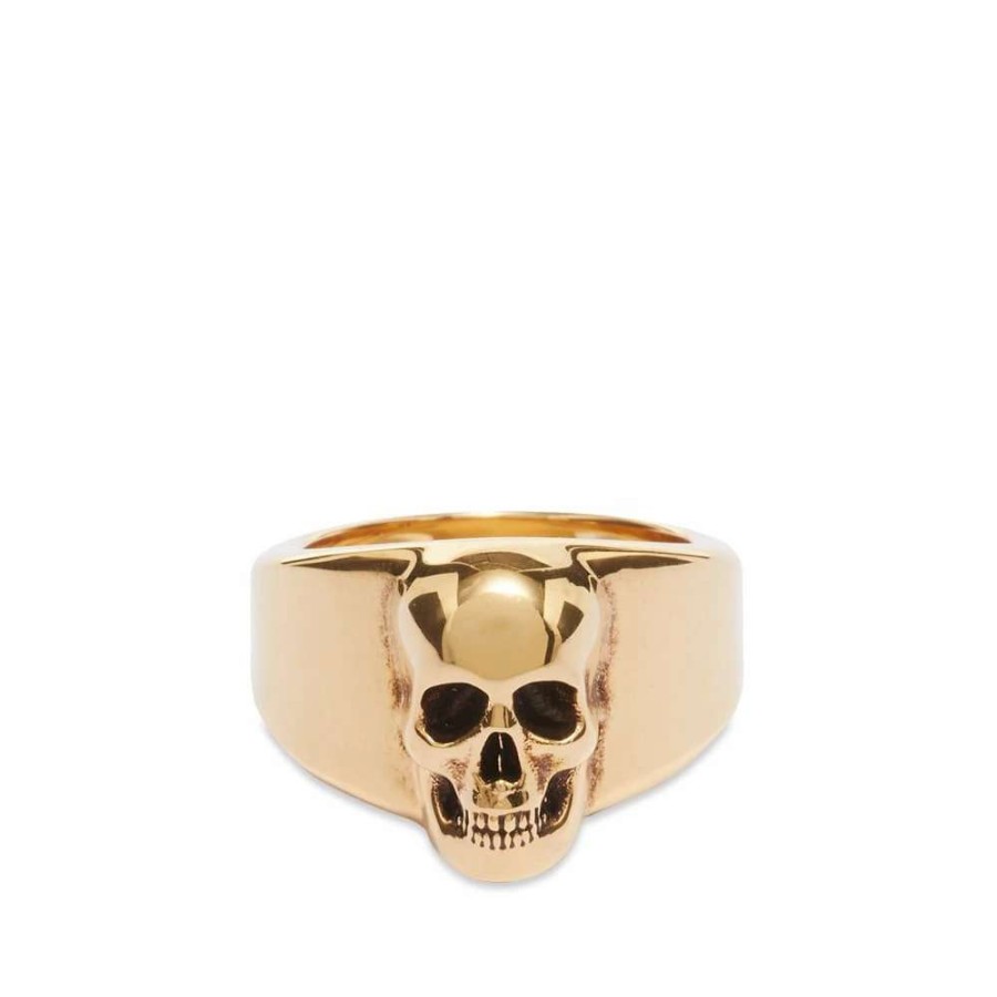 Accessories * | Alexander Mcqueen Skull Signet Ring