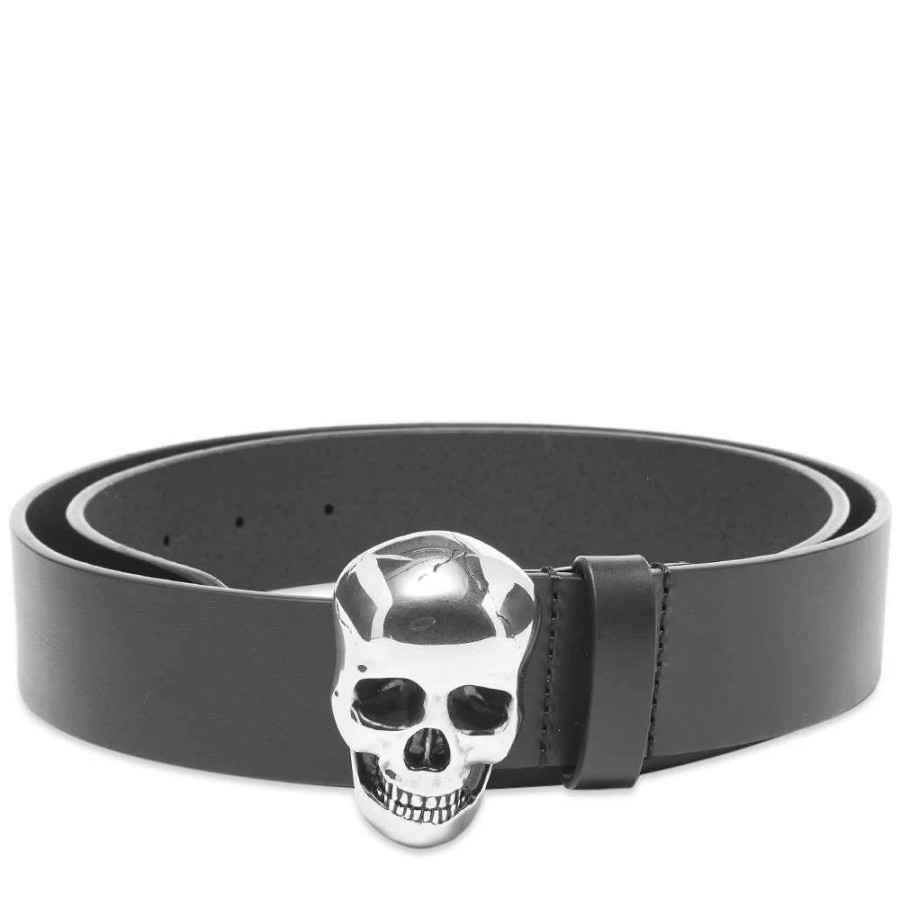 Accessories * | Alexander Mcqueen Skull Buckle Belt