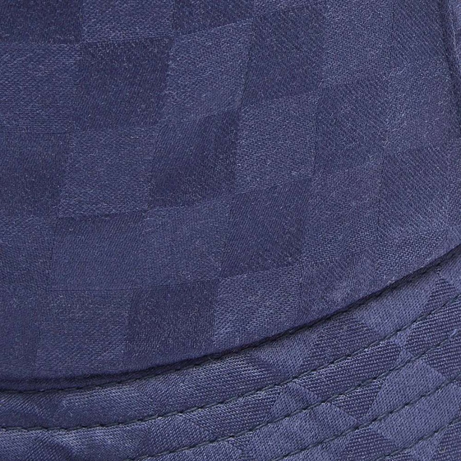 Accessories * | Lite Year Tonal Check Japanese Dobby Bucket Hat