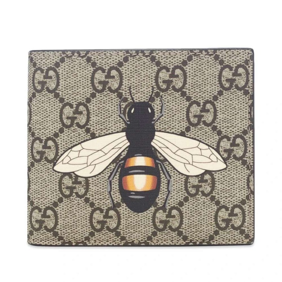 Accessories * | Gucci Gg Supreme Bee Wallet