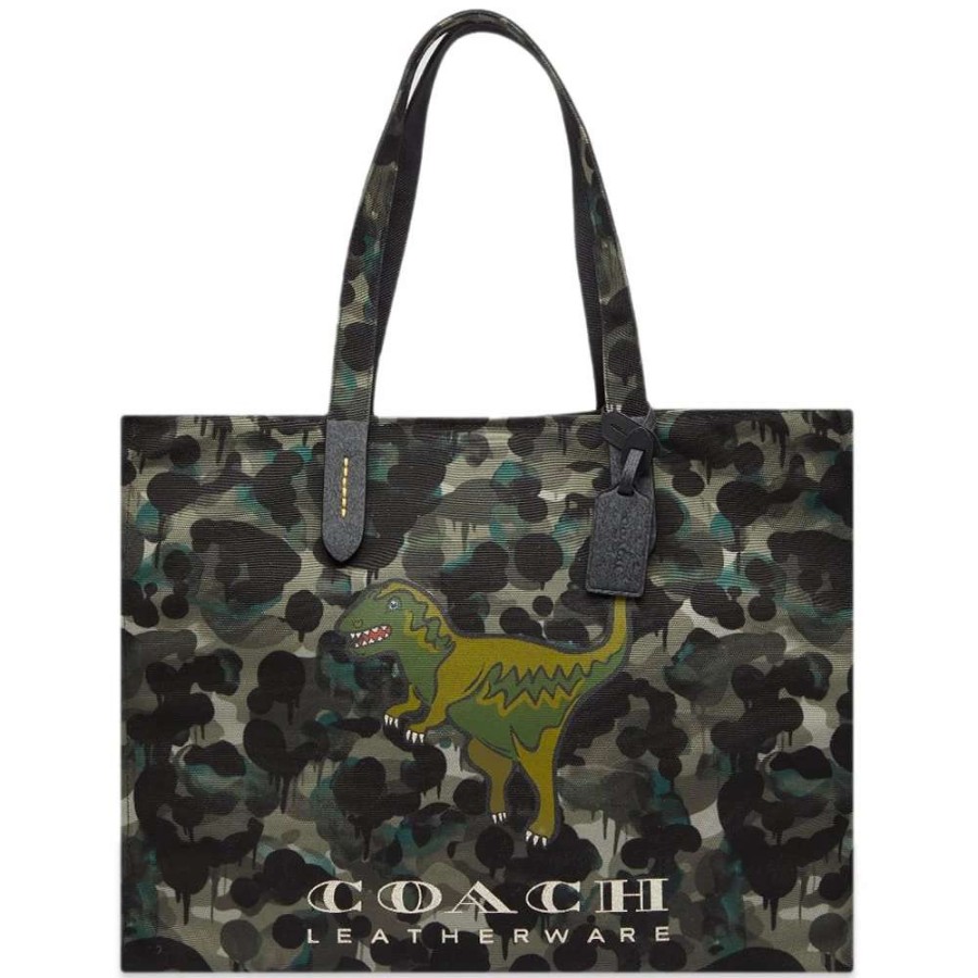 Accessories * | Coach Rexy Camo Tote