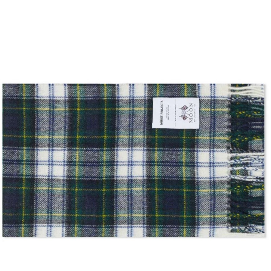 Accessories * | Norse Projects Moon Checked Lambswool Scarf