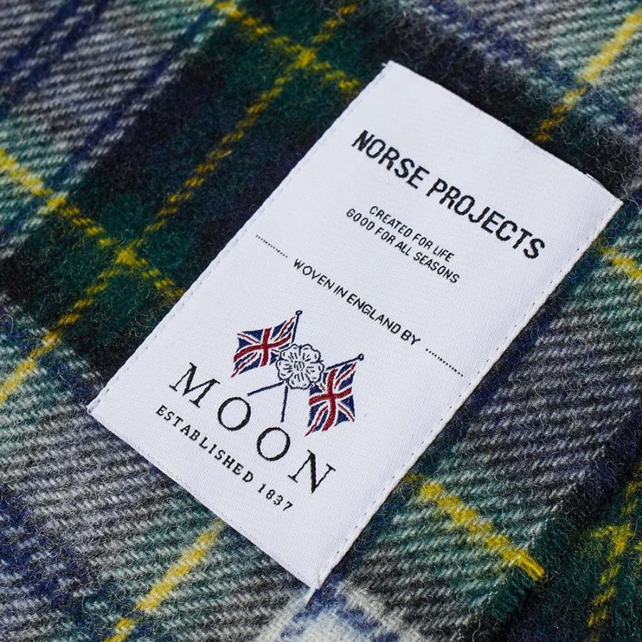 Accessories * | Norse Projects Moon Checked Lambswool Scarf