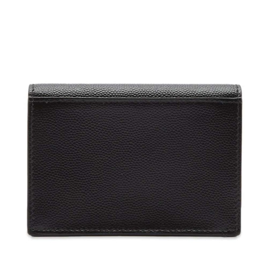 Accessories * | Saint Laurent Grain Leather Credit Card Holder