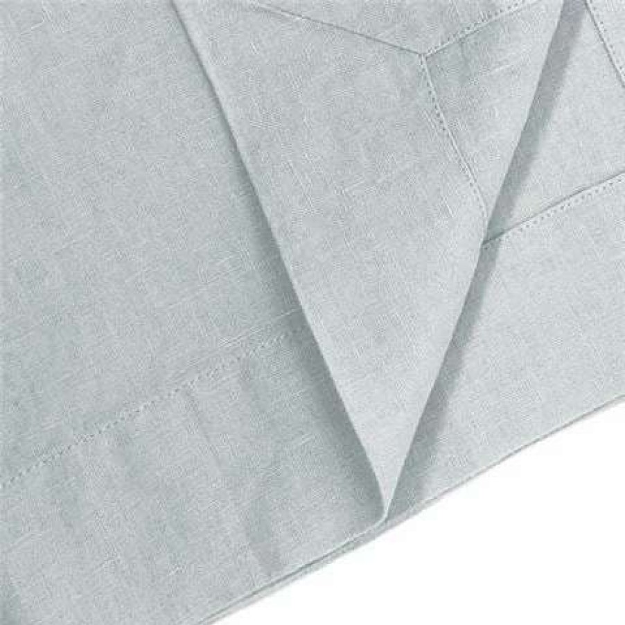 Table Accessories * | French Signature Linen Tablecloth Blue Grey 170X350Cm