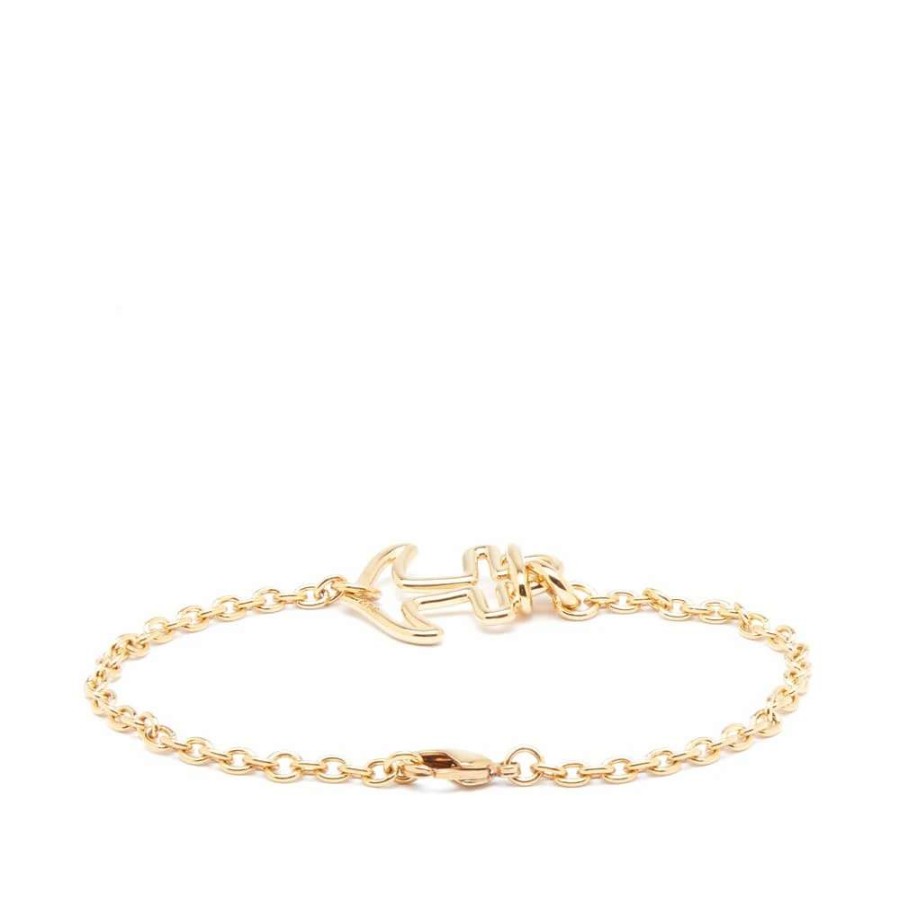 Accessories * | A.P.C. A.P.C Anchor Bracelet