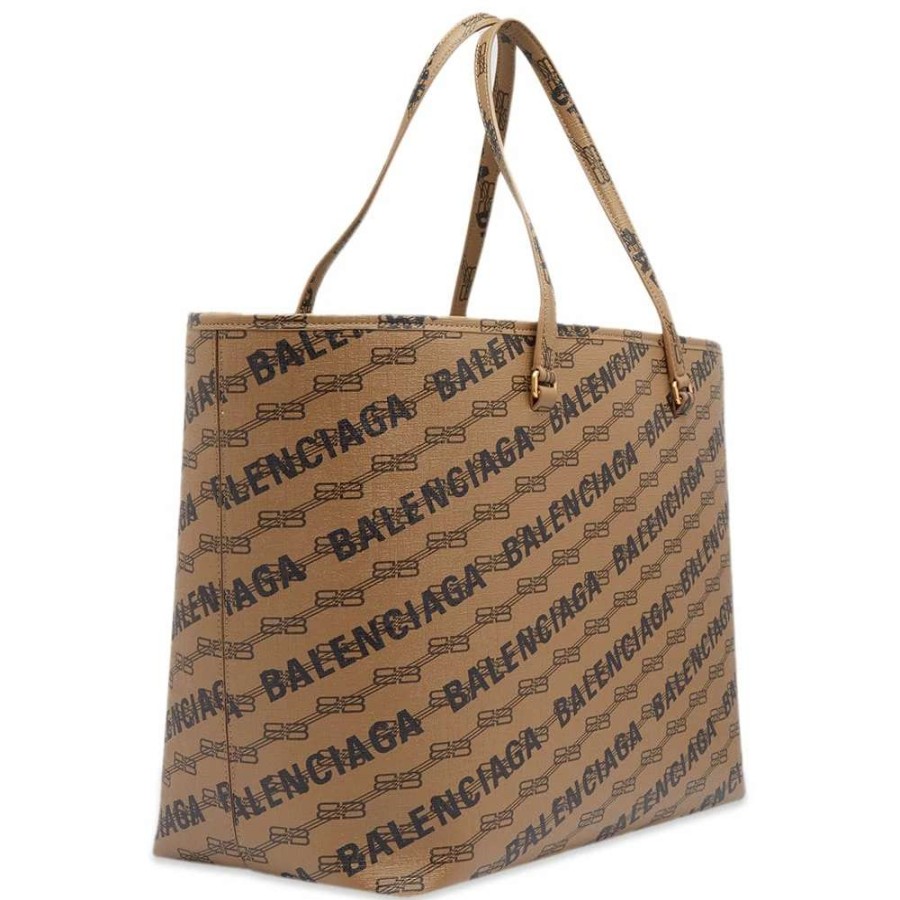 Accessories * | Balenciaga Signature Logo Shopper Tote