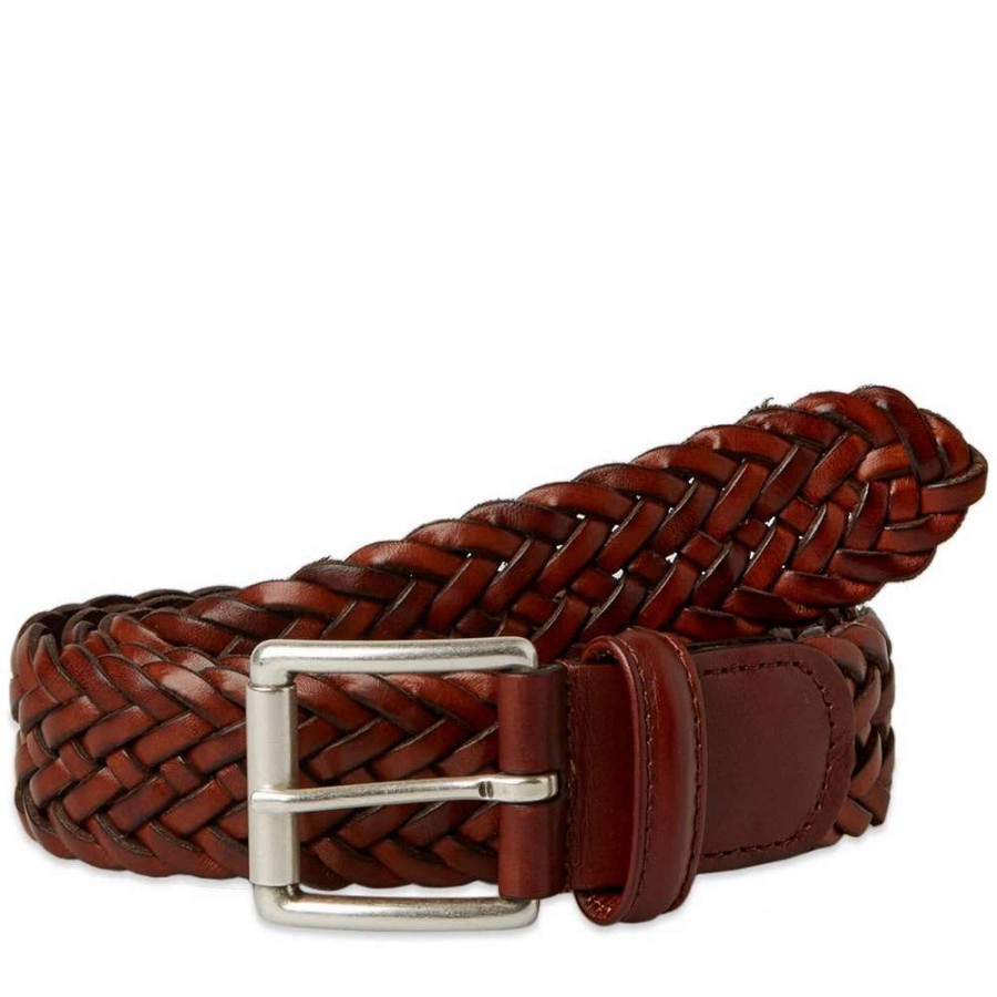 Accessories * | Andersons Anderson'S Woven Leather Belt