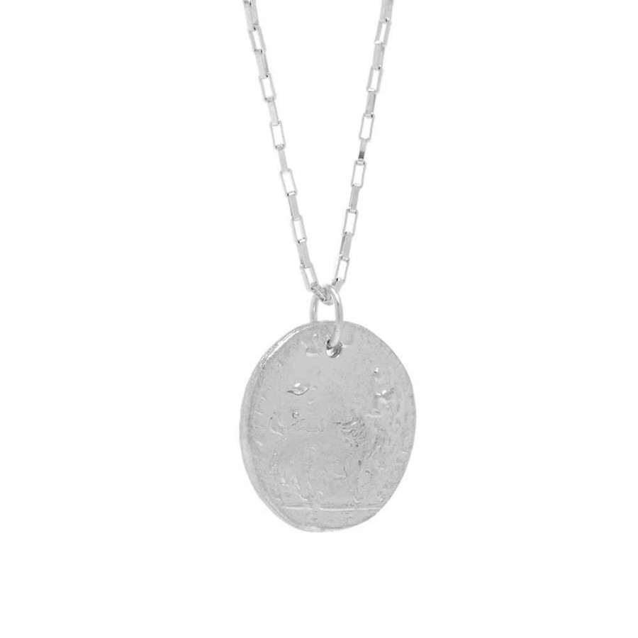 Accessories * | Alighieri The Snow Lion Medallion Necklace