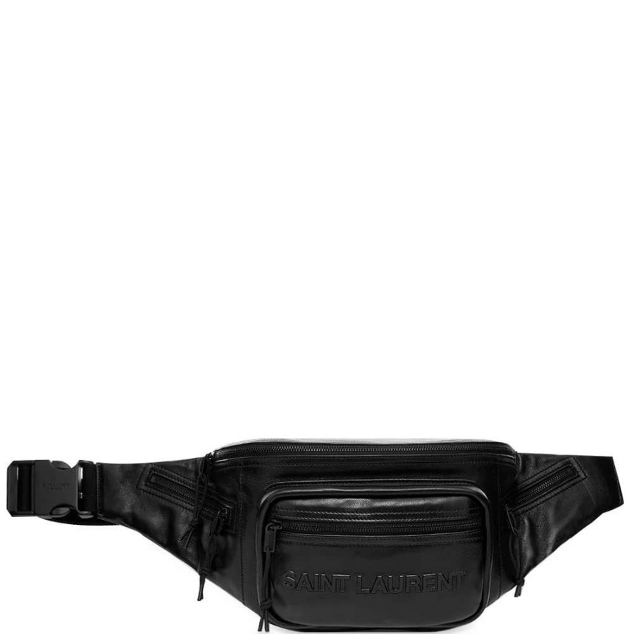 Accessories * | Saint Laurent Leather Waist Bag