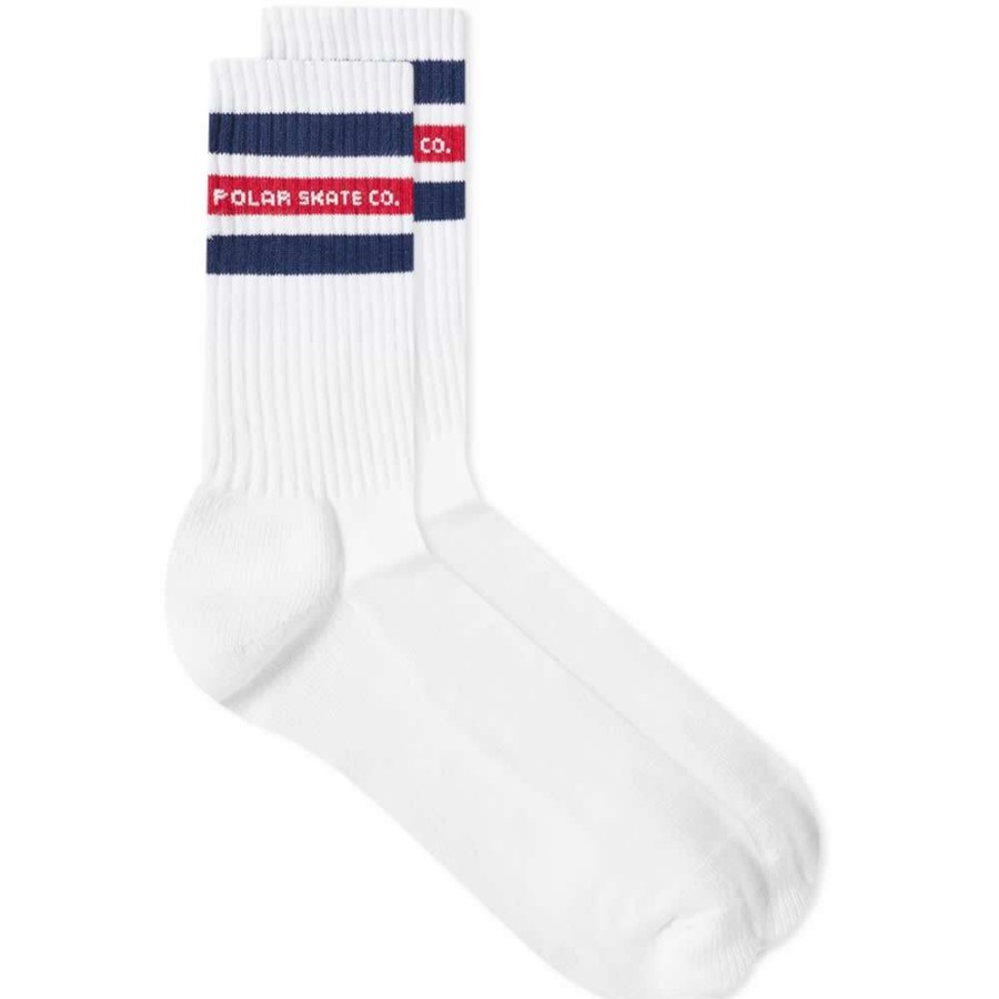 Accessories * | Polar Skate Co. Fat Stripe Sock