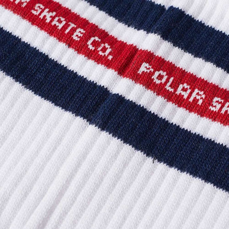 Accessories * | Polar Skate Co. Fat Stripe Sock