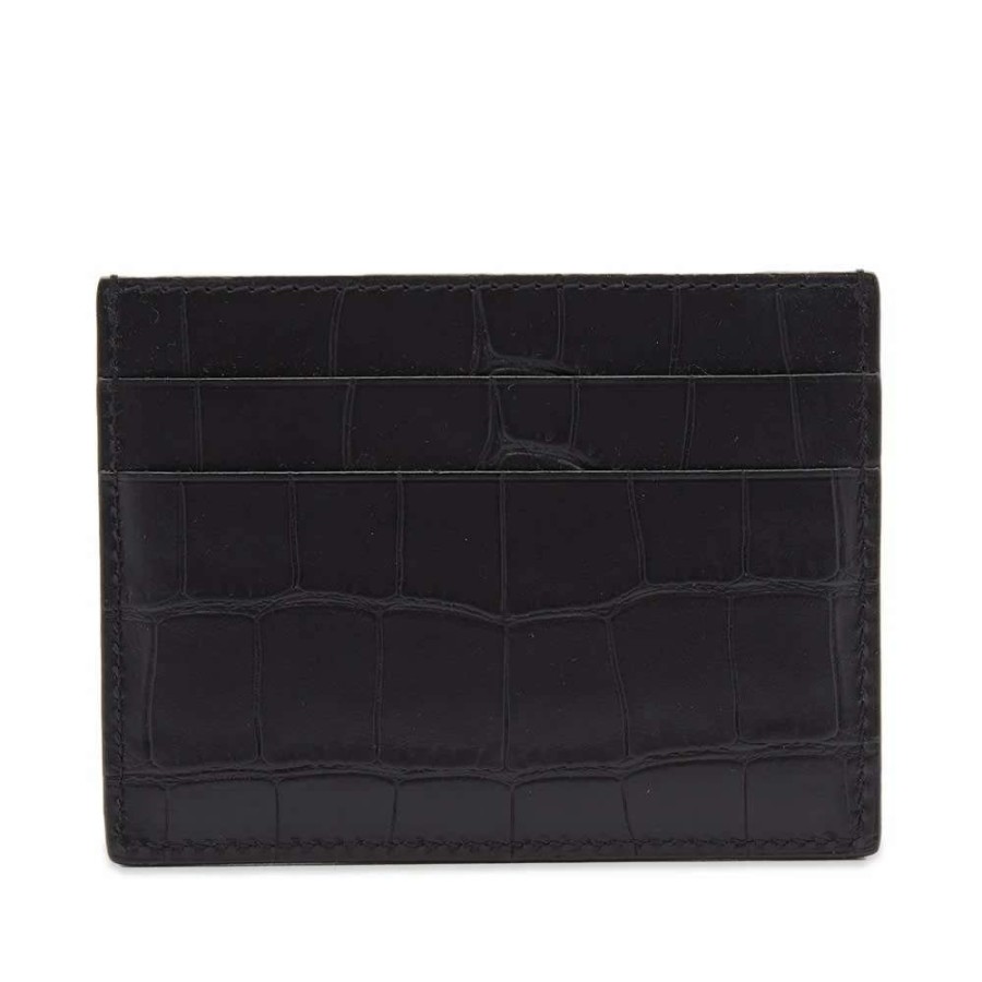 Accessories * | Balenciaga Croc Embossed Logo Card Holder