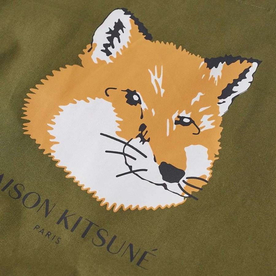 Accessories * | Maison Kitsune Maison Kitsune Fox Head Tote Bag