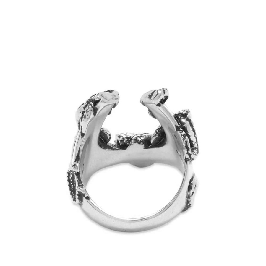 Accessories * | Alexander Mcqueen Snake And Horseshoe Ring