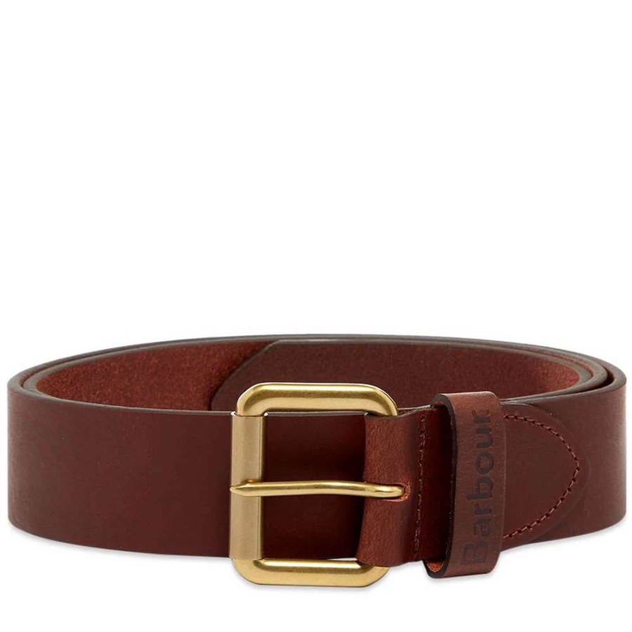 Accessories * | Barbour Matt Leather Belt