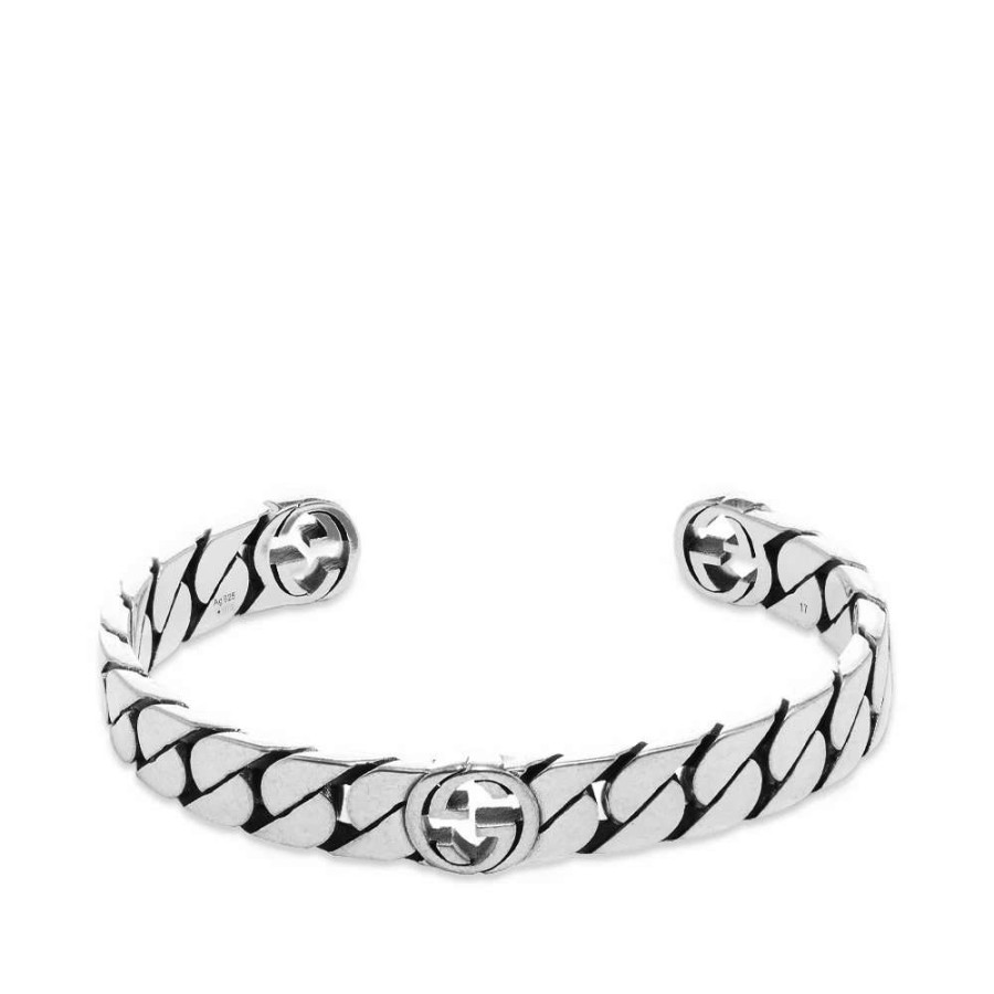 Accessories * | Gucci Jewellery Gucci Interlocking G Rigid Bracelet