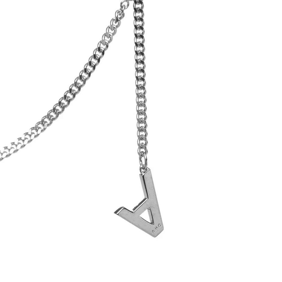 Accessories * | A.P.C. A Logo Necklace