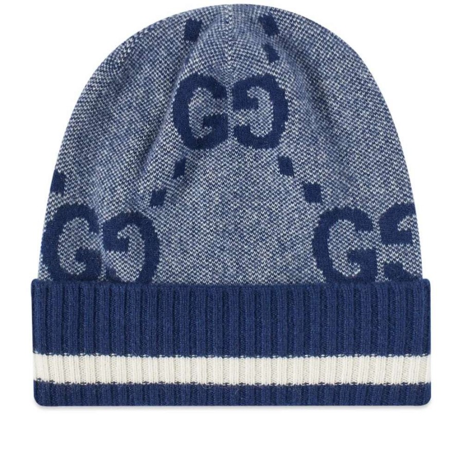 Accessories * | Gucci Gg Knitted Beanie Hat