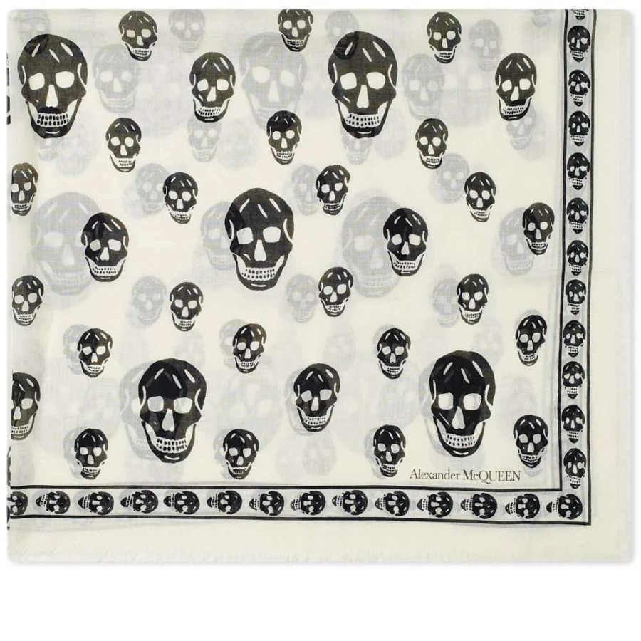 Accessories * | Alexander Mcqueen Skull Pashmina Scarf