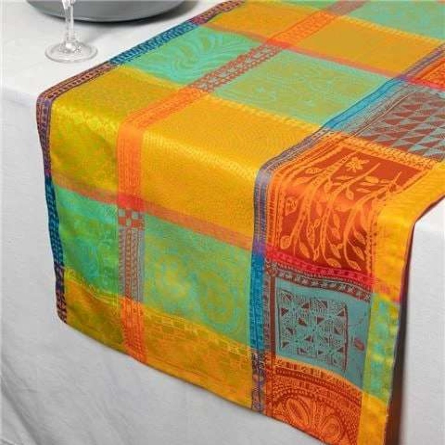 Table Accessories * | Garnier-Thiebaut Mille Wax Creole Table Runner 55X180Cm