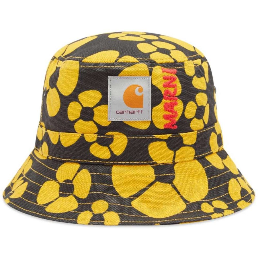 Accessories * | Marni X Carhartt Wip Floral Bucket Hat