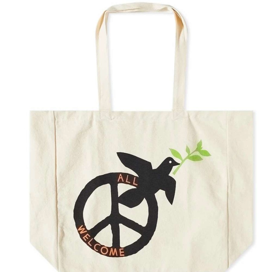 Accessories * | Good Morning Tapes Peace Dove Canvas Tote