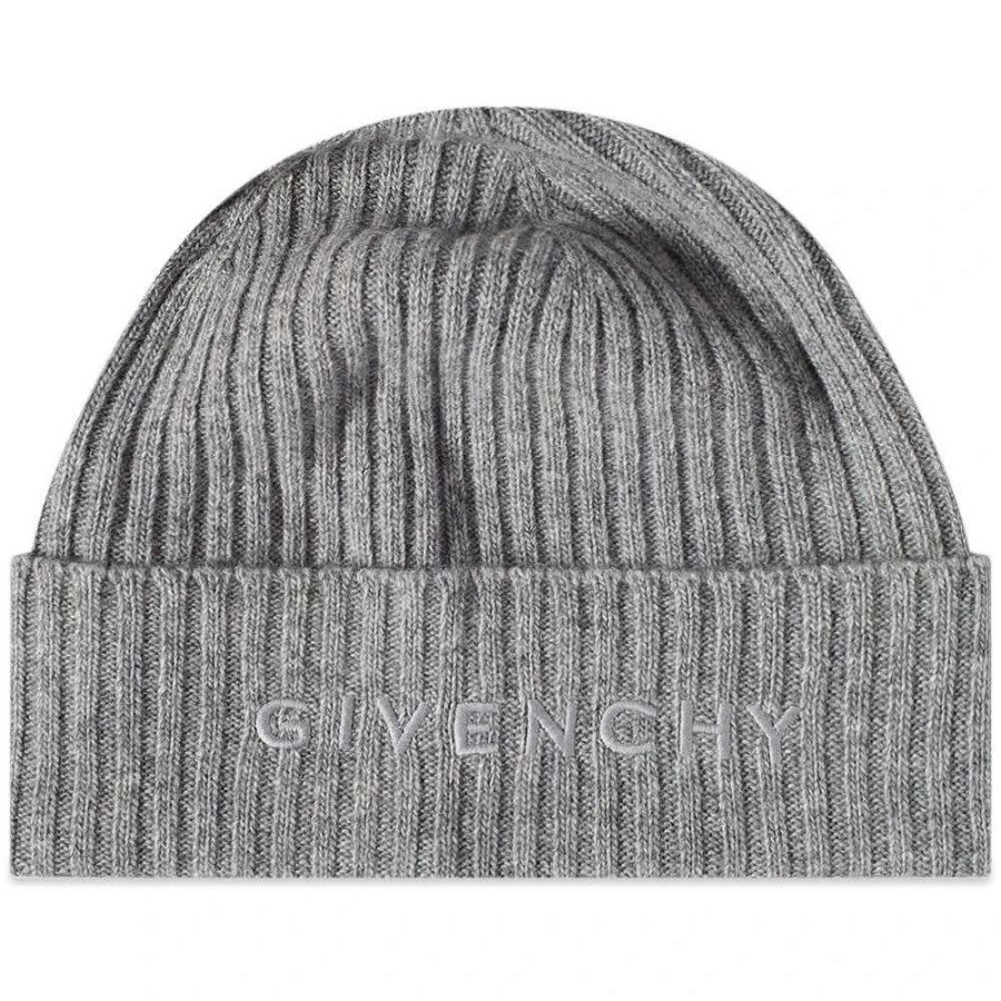 Accessories * | Givenchy Ribbed Logo Beanie