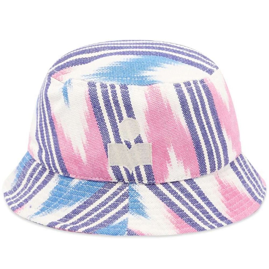 Accessories * | Isabel Marant Haleyh Ikat Bucket Hat