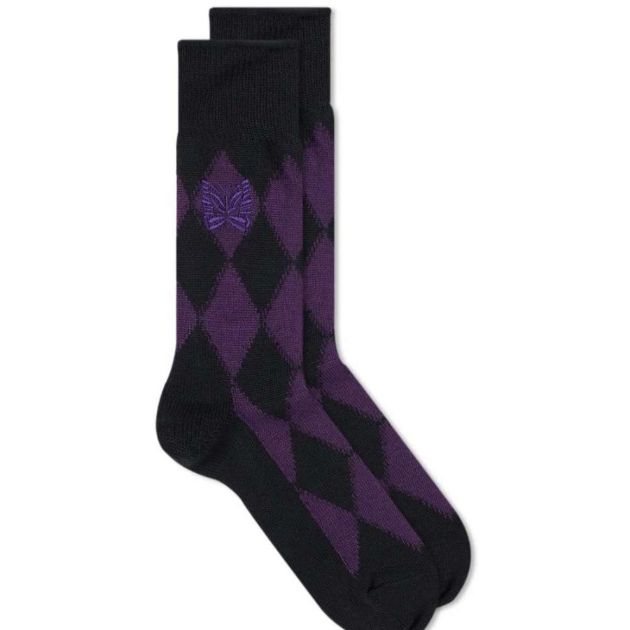 Accessories * | Needles Argyle Jacquard Wool Socks