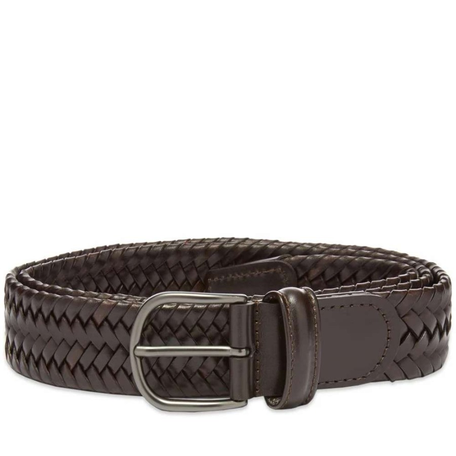 Accessories * | Andersons Anderson'S Stretch Woven Leather Belt