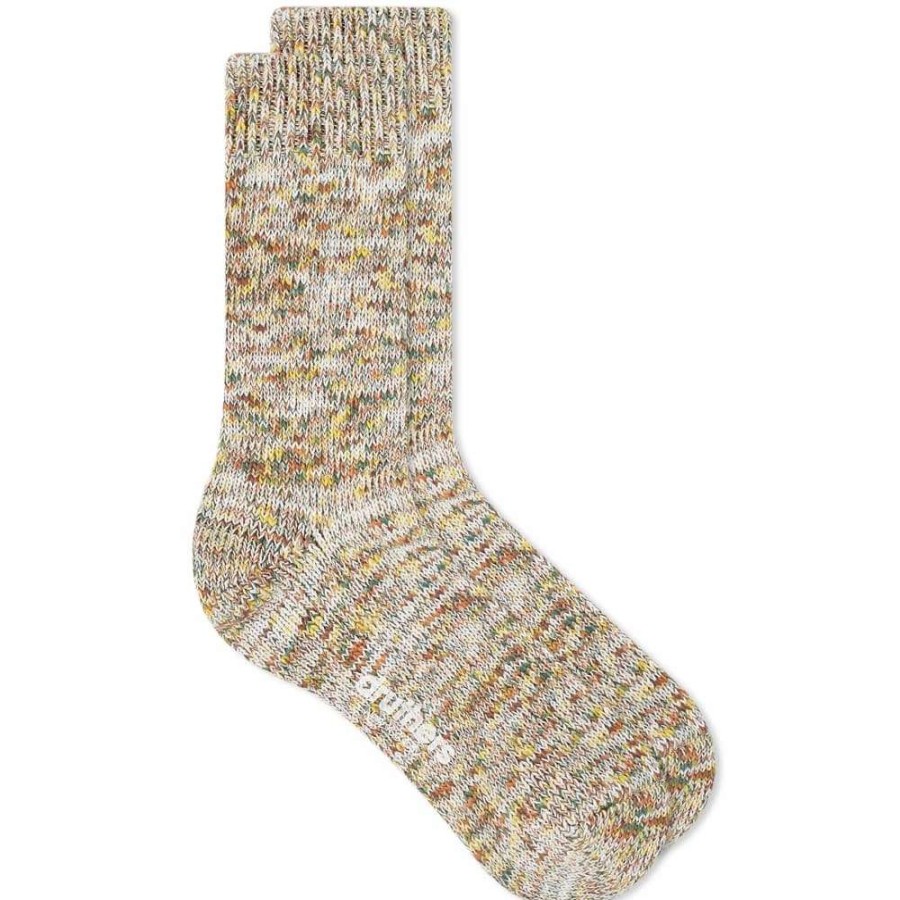 Accessories * | Druthers Tie Dye Yarn Crew Sock